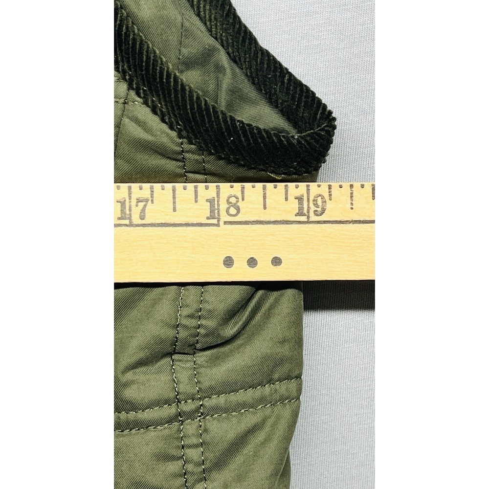 Purdey Green Quilted Corduroy Collar Hunting Women's Vest Size M - Picture 10 of 10